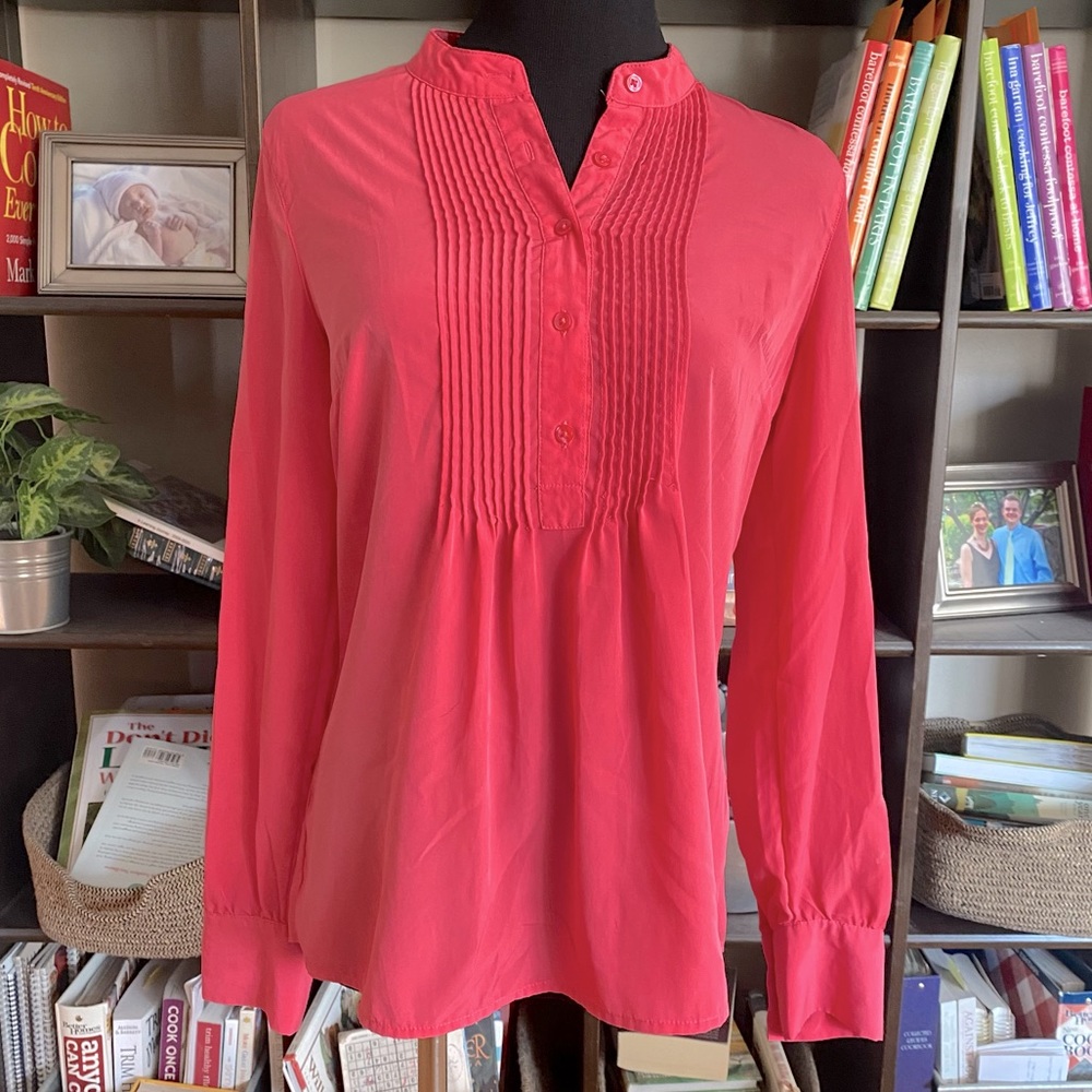 Merona Pintuck Long Sleeve Tunic Top